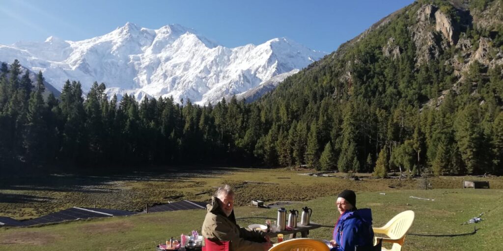 The serene Fairy Meadows with Nanga Parbat