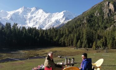 The serene Fairy Meadows with Nanga Parbat