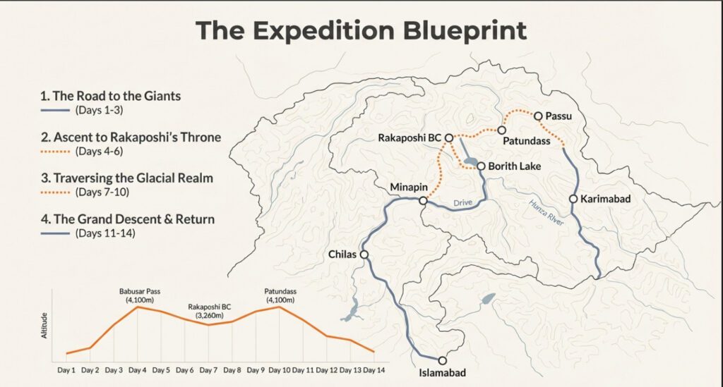 Rakaposhi Base Camp & Patundas Trek–Upper Hunza Valley