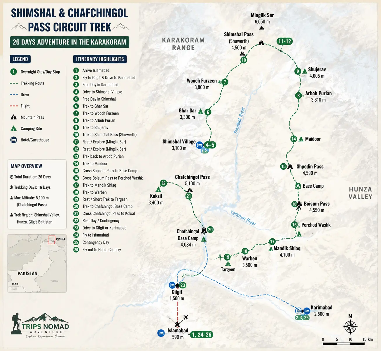 Shimshal & Chafchingol Pass Circuit Trek