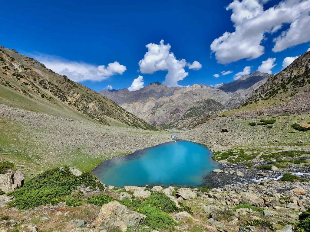 Lower Mayur Lake Assumbar Valley Yasin on the way to Assumbar Pass Trek